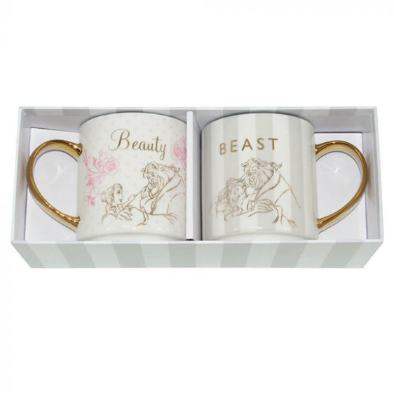 Disney Wedding Mug Set Beauty & the Beast princess belle
