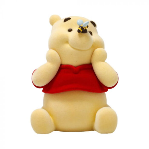 Disney Winnie the Pooh Flocked Figurine 9.5cm