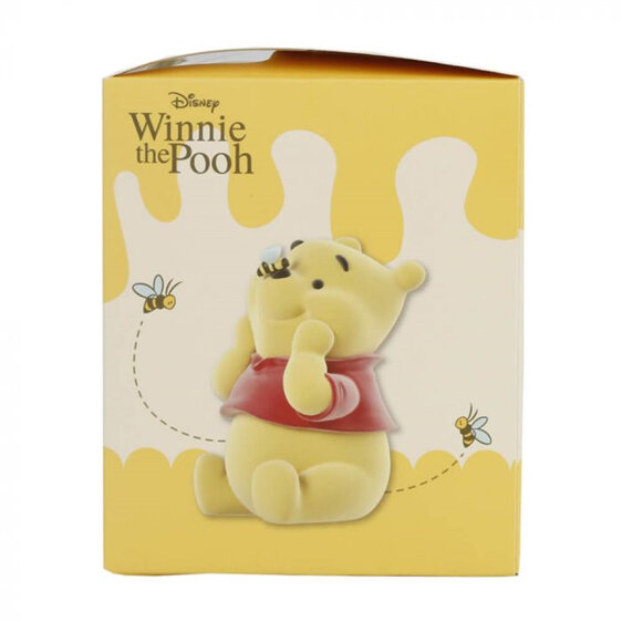 Disney Winnie the Pooh Flocked Figurine 9.5cm bear ornament