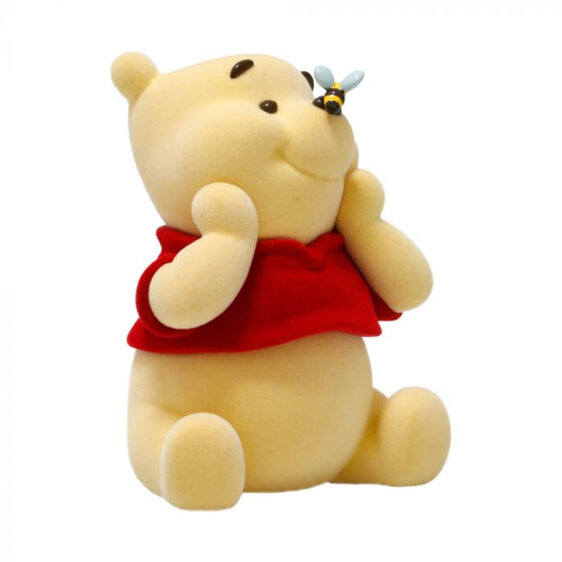 Disney Winnie the Pooh Flocked Figurine 9.5cm bear ornament