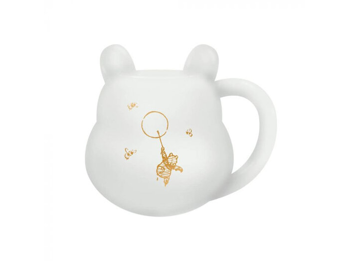 Disney Winnie the Pooh Shaped Mug with Gold Bee