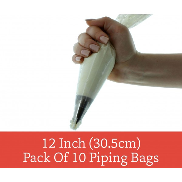 Disposable Piping Bags 12" packs of x10