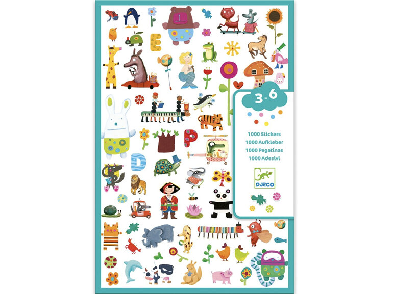 Djeco 1000 Stickers for Little Ones travel toddler kid