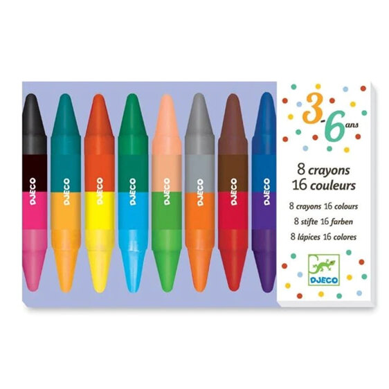 Djeco 8 Twin Crayons kids activity