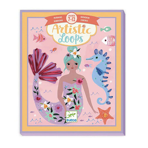 Djeco Artistic Loops Ribbon Art Set Atlantis Mermaids