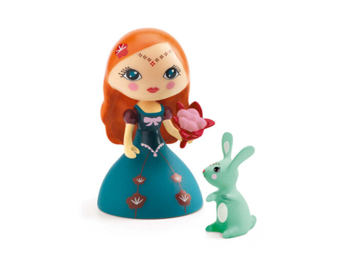 Djeco Arty Toys Princess and rabbit  Figurine fedora  doll kids