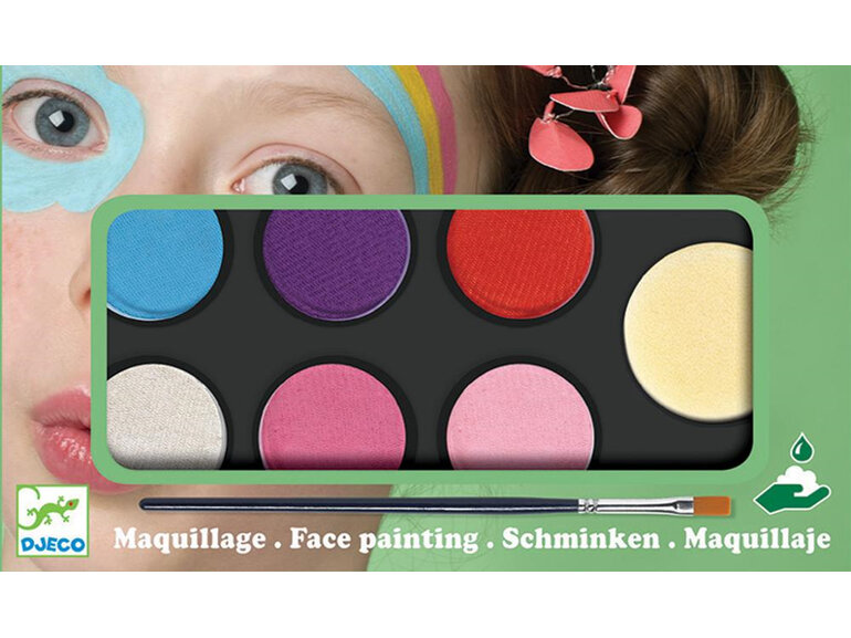 Djeco Face Painting Palette 6 Sweet Colours