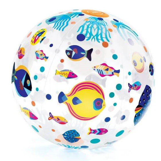 Djeco Fishes Inflatable Ball kids beach play