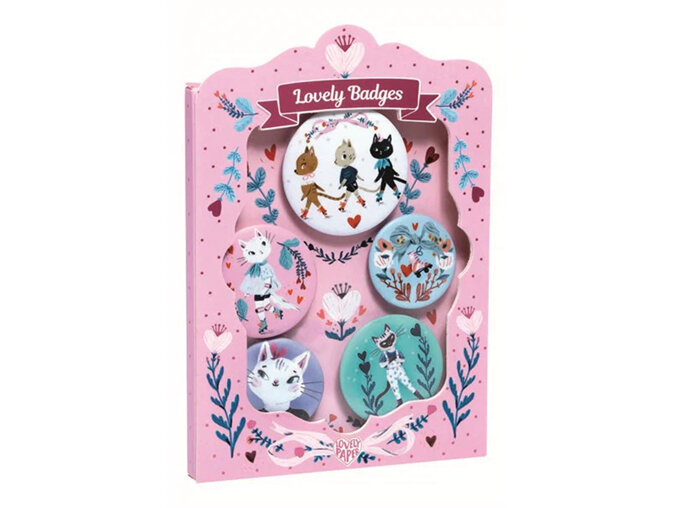 Djeco Lovely Badges Cats