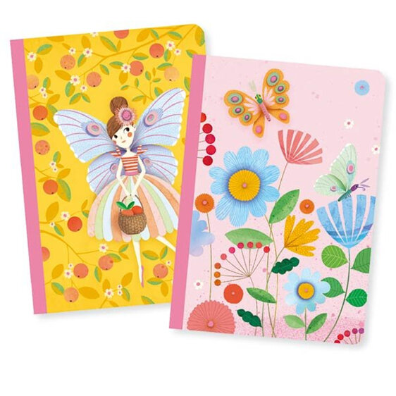 Djeco Lovely Paper Notebook Rose Set Two stationery