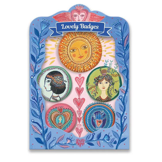 Djeco Lucky Lovely Badges pins