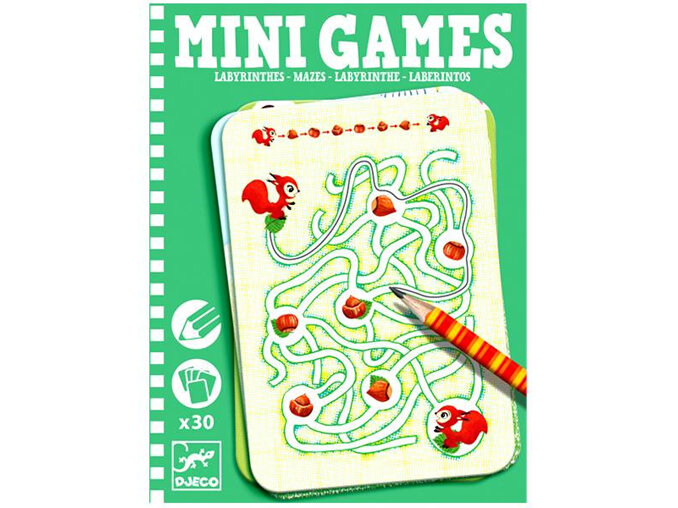 Djeco Mini Travel Game Mazes Labyrinthes by Ariane