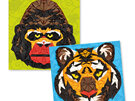 Djeco Mosaic Kit Khan kids activity tiger gorilla