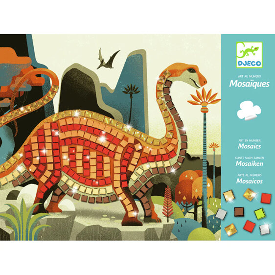 Djeco Mosaics Dinosaurs art craft activity stickers kids