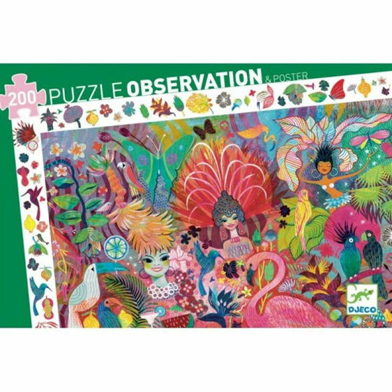 Djeco Observation Puzzle Carnival 200 Piece kids jigsaw brazil rio