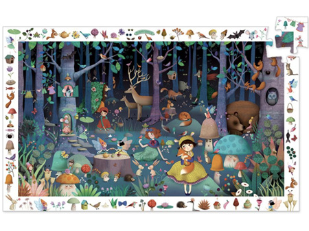 Djeco Observation Puzzle Enchanted Forest 100 Piece Puzzle