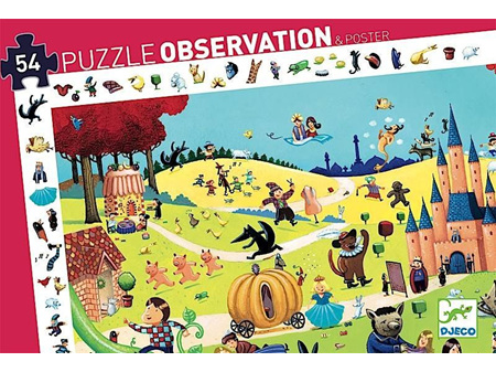 Djeco Observation Puzzle Fairy Tales 54 Piece