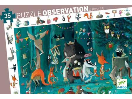 Djeco Observation Puzzle Orchestra 35 Piece