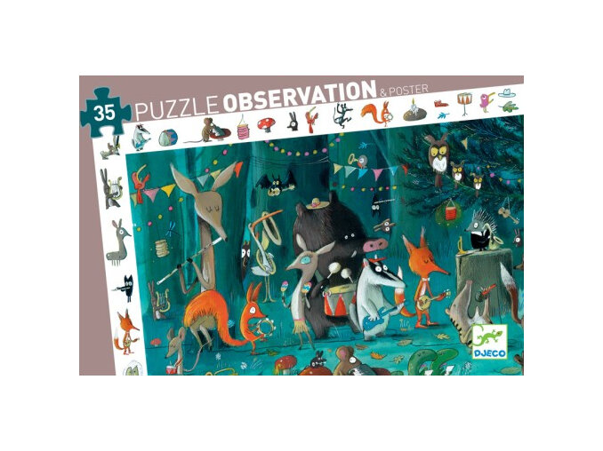 Djeco Observation Puzzle Orchestra 35 Piece jigsaw kids