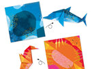 Djeco Origami Level 3 | Sea Creatures paper craft activity kids