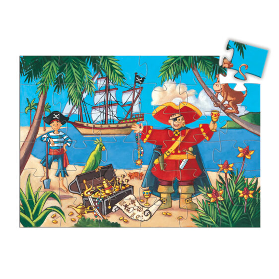 Djeco Pirate & Treasure 36 Piece Puzzle jigsaw little kid