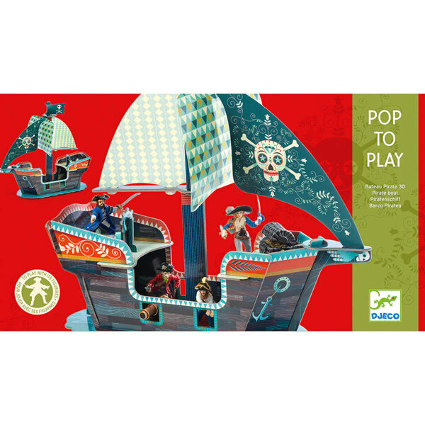 Djeco Pop to Play 3D Pirate Ship