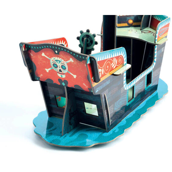 Djeco Pop to Play 3D Pirate Ship build activity