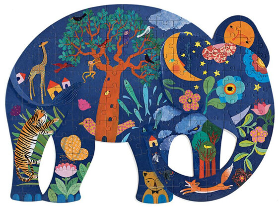 Djeco Puzzle Art Elephant 150 Piece jigsaw