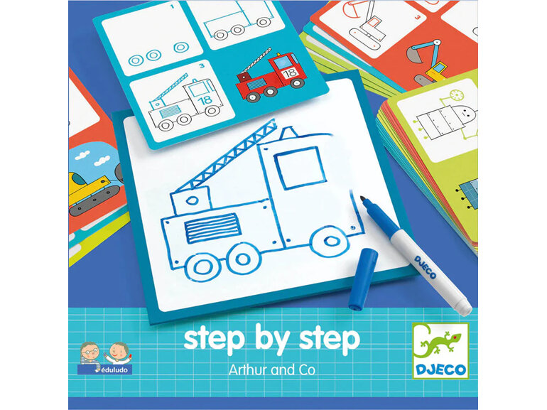 Djeco Step by Step Drawing  kids art