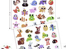 Djeco Stickers Big Sized for Toddlers - Baby Animals 120