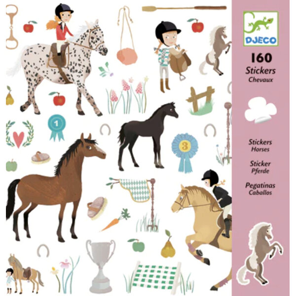 Djeco Stickers Horse Riding 160