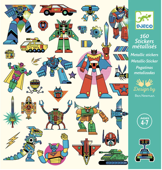 Djeco Stickers Robots 160