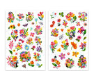 Djeco Tattoos Aqua Flowers | Temporary, Dermatologically Tested Pack of 50+