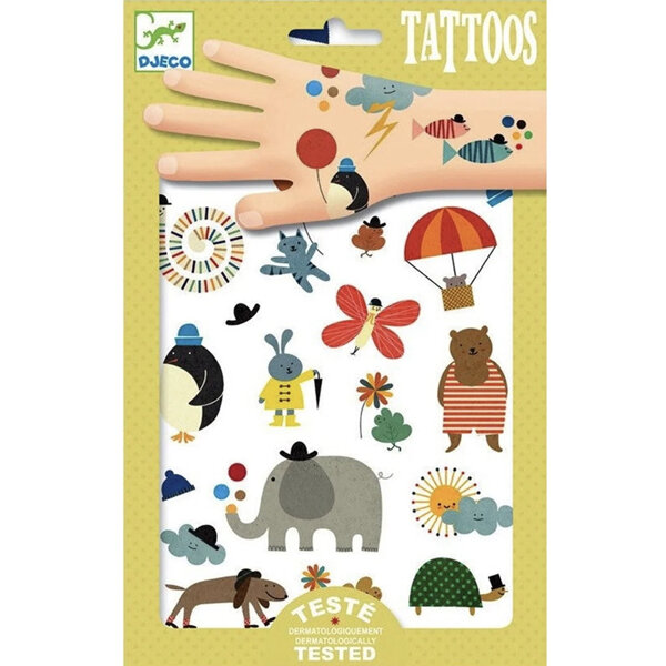 Djeco Tattoos Pretty Little Things | Temporary, Dermatologically Tested Pack of 50+