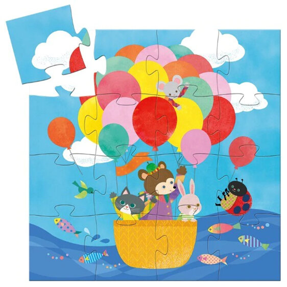 Djeco The Hot Air Balloon 16 Piece Puzzle jigsaw kids children toddler
