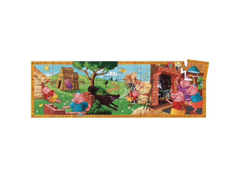 Djeco The Three Little Pigs 24 Piece Puzzle jigsaw