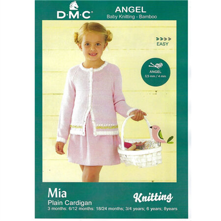 DMC Angel Baby Knitting Mia Plain Cardigan
