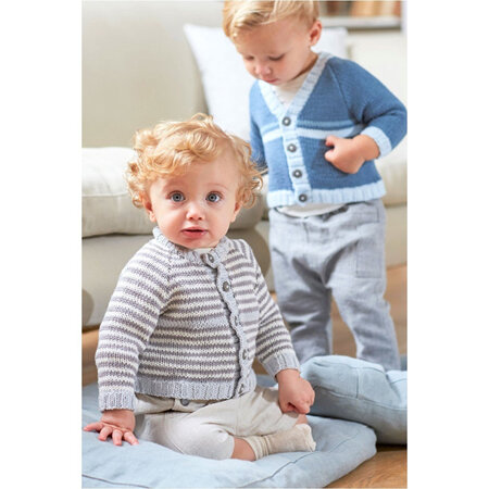 DMC Baby Cotton Striped Cardigan 6762