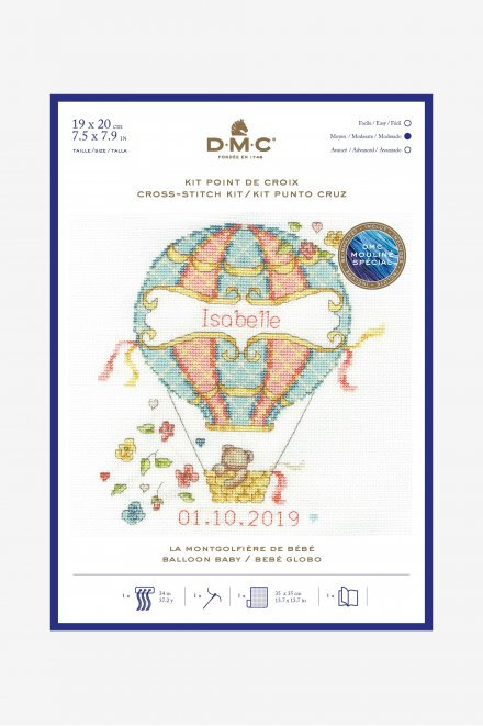 DMC Balloon Baby Cross Stitch Kit