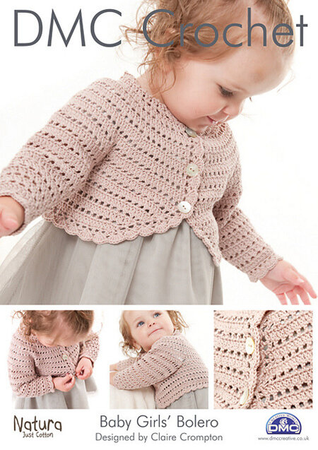 DMC Crochet Baby Girls Bolero