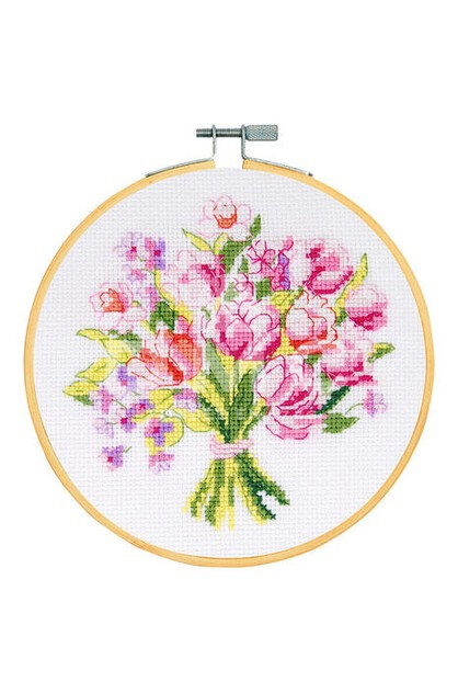 DMC Cross Stitch Kit - Spring Bouquet