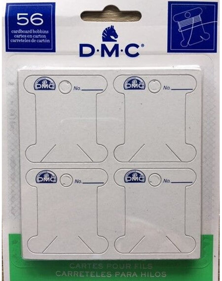 DMC Floss Bobbins Cardboard 56pk