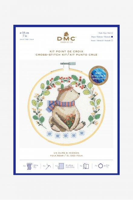 DMC Folk Bear Cross-Stitch Kit