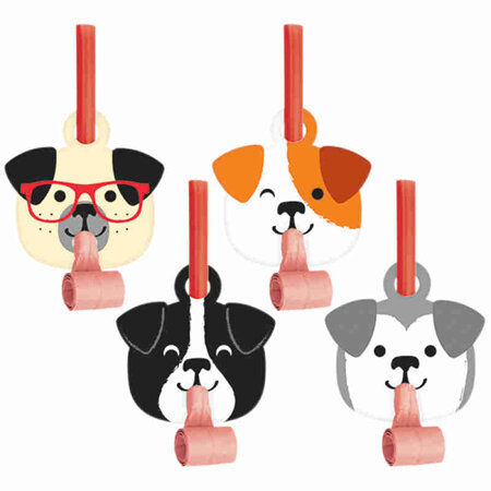 Dog party blowouts x 8