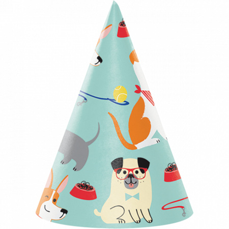 Dog party cone hats