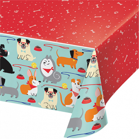 Dog party tablecover