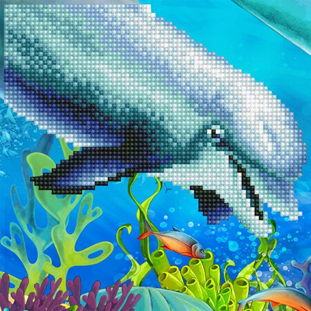 Dolphin - Diamond Art - Beginner Kit