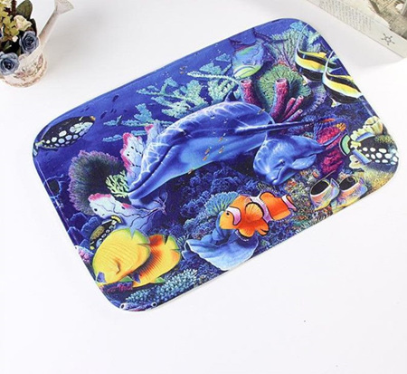 Dolphin Under the Sea Mat