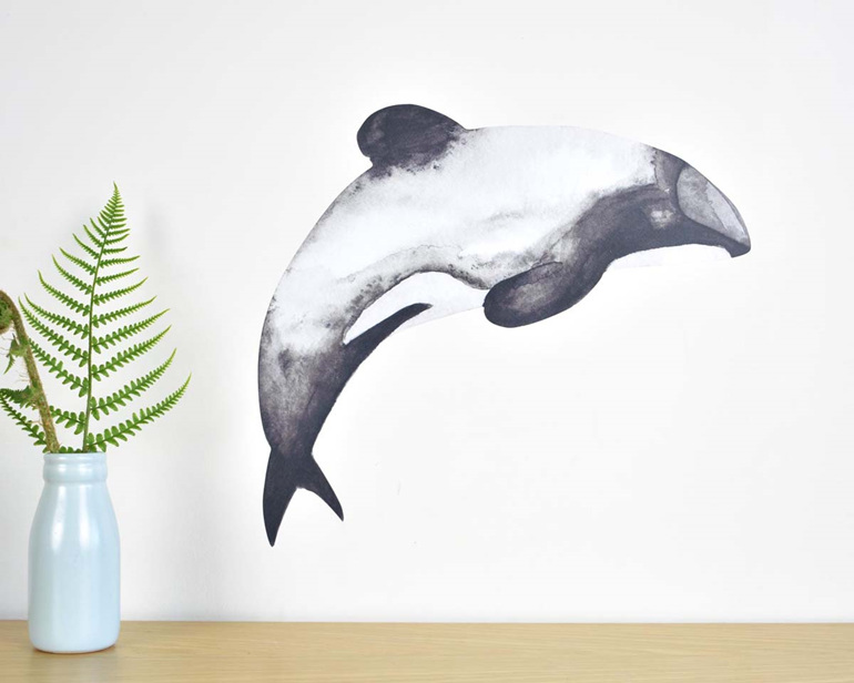 Dolphin wall decal