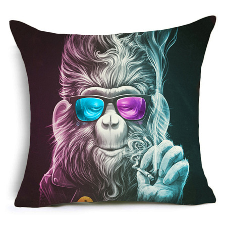 DOPED UP FUNKY MONKEY CUSHION COVER